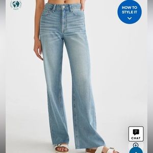 Aeropostale high rise wide leg jeans